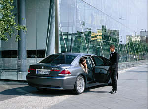 BMW 760li with chauffeur