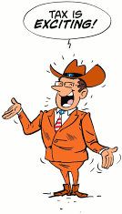 Tax is exciting - animated gif