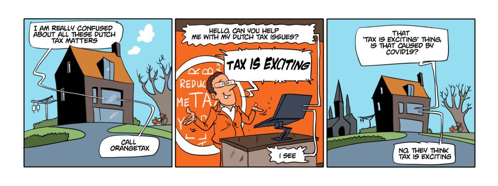 Tax is Exciting Covid cartoon